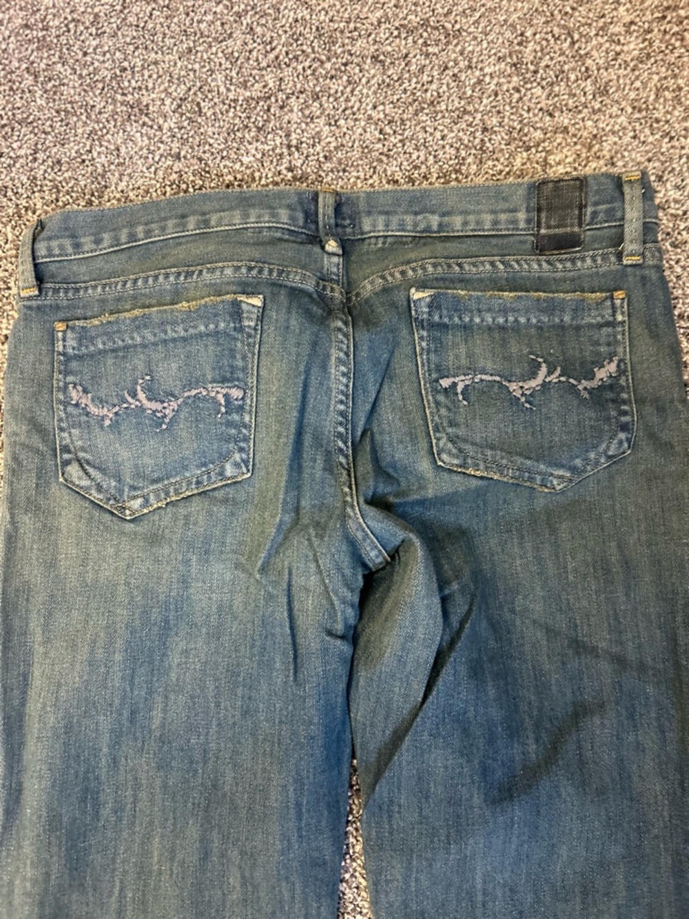 Goldsign Passion Medium Blue Flare Jeans-Vintage-Still original coloring! - Picture 9 of 11